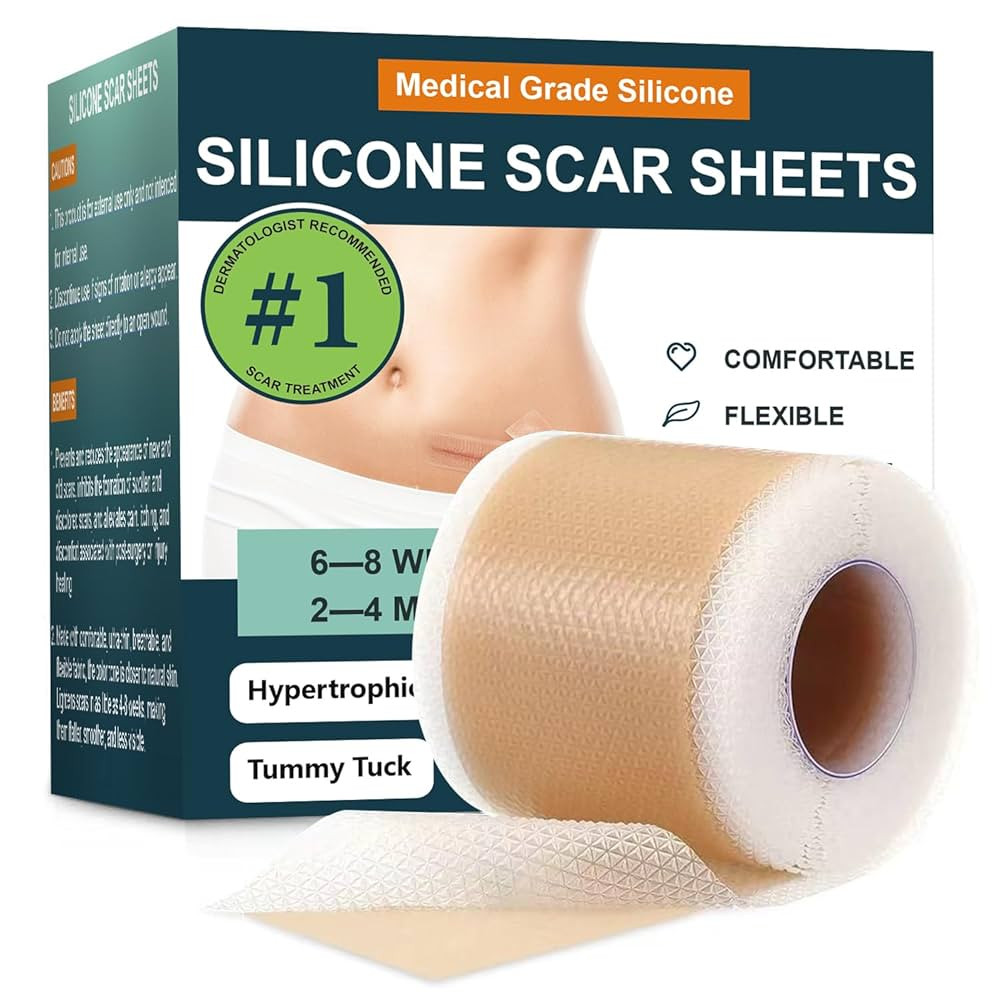Silicone Scar Sheets,Silicone Scar Tape,Silicone Sheets For Scars,Scar Tape For Surgical Scars,Ke... | Amazon (US)