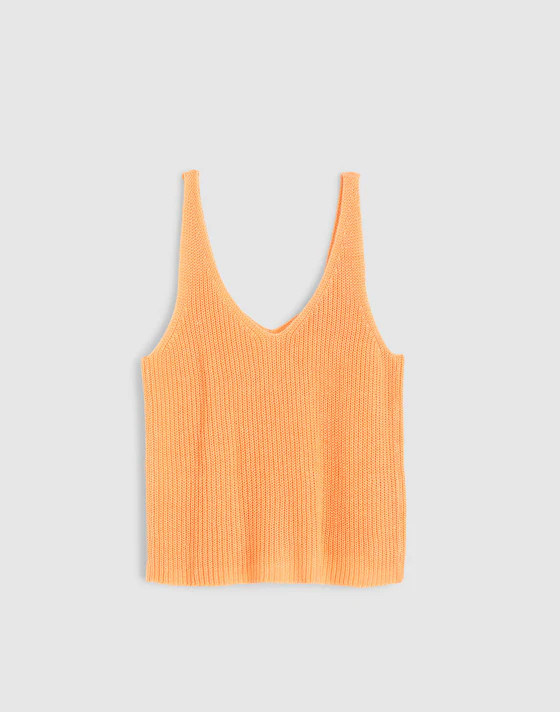 V-Neck Tank in 100% Linen | Madewell