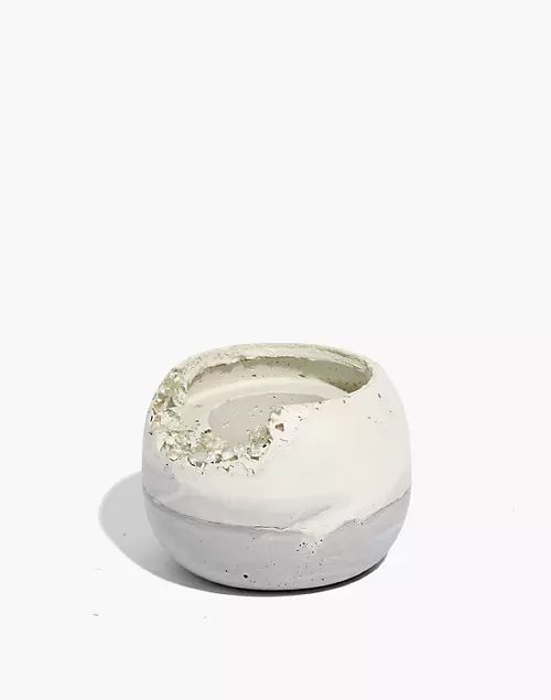Awkward Auntie Crystal-Accented Cement Sphere Planter | Madewell