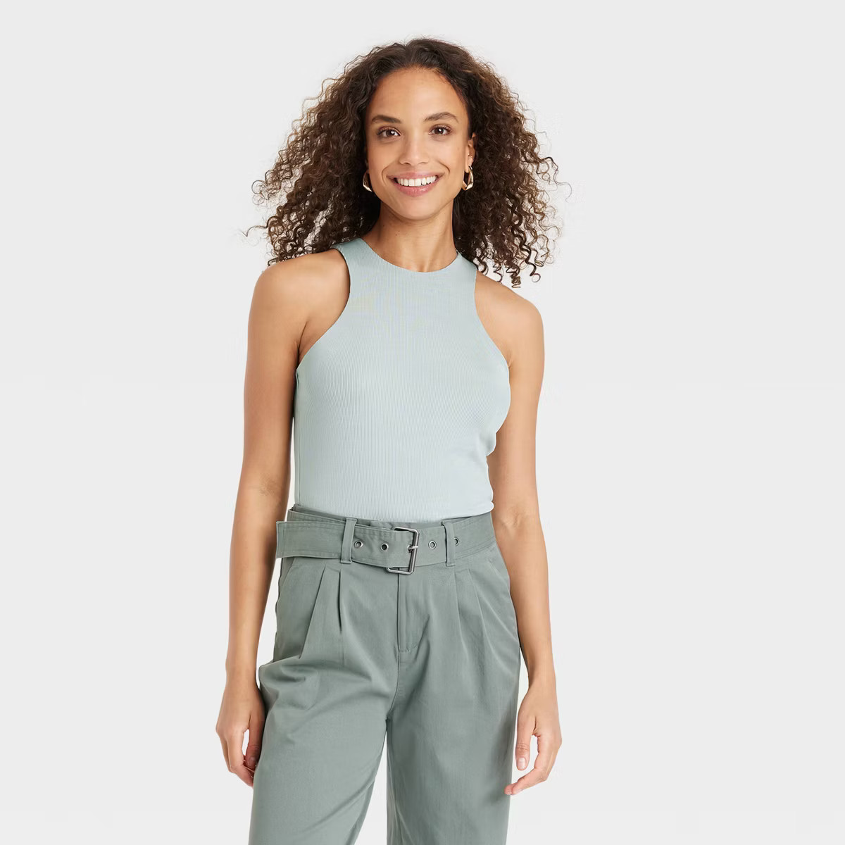 Women's Slim Fit High Neck Tank Top - A New Day™ | Target