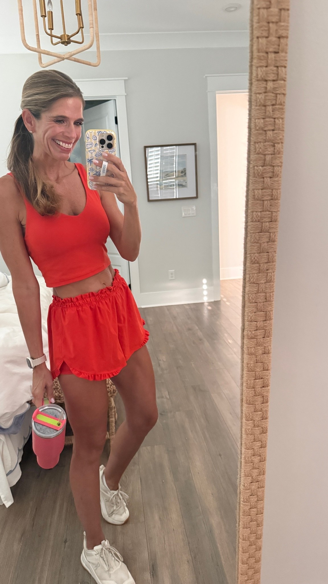 Aerie ruffle shorts and bra top both on sale!

#LTKootd #LTKActive #LTKSaleAlert