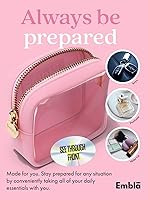 Embla Clear Cosmetic Bag Mini Big Makeup Bag Women Clear Pouch Cosmetics Bags Zipper Cute Pouches... | Amazon (US)