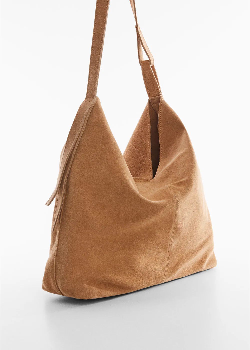 Leather shopper bag -  Women | Mango USA | MANGO (US)