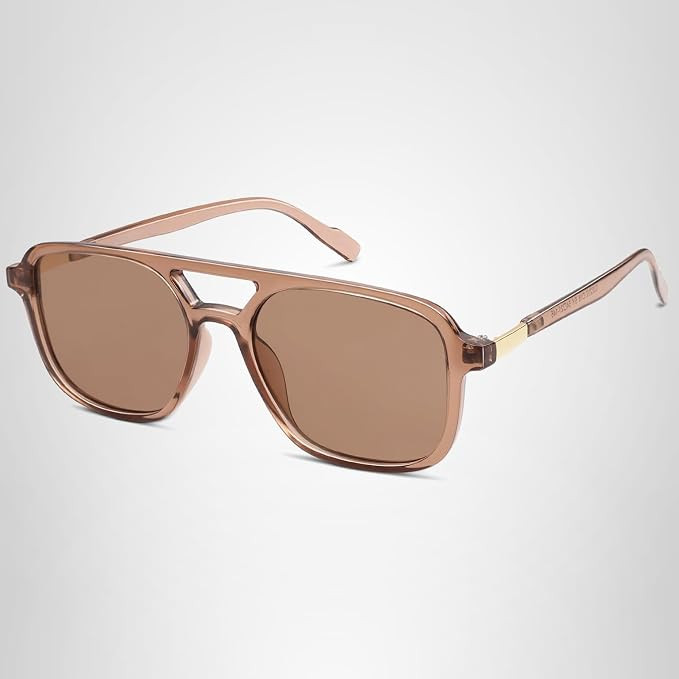 SOJOS Retro Aviator Sunglasses for Women Men,Trendy Rectangle Womens Mens Shades Sun Glasses SJ22... | Amazon (US)