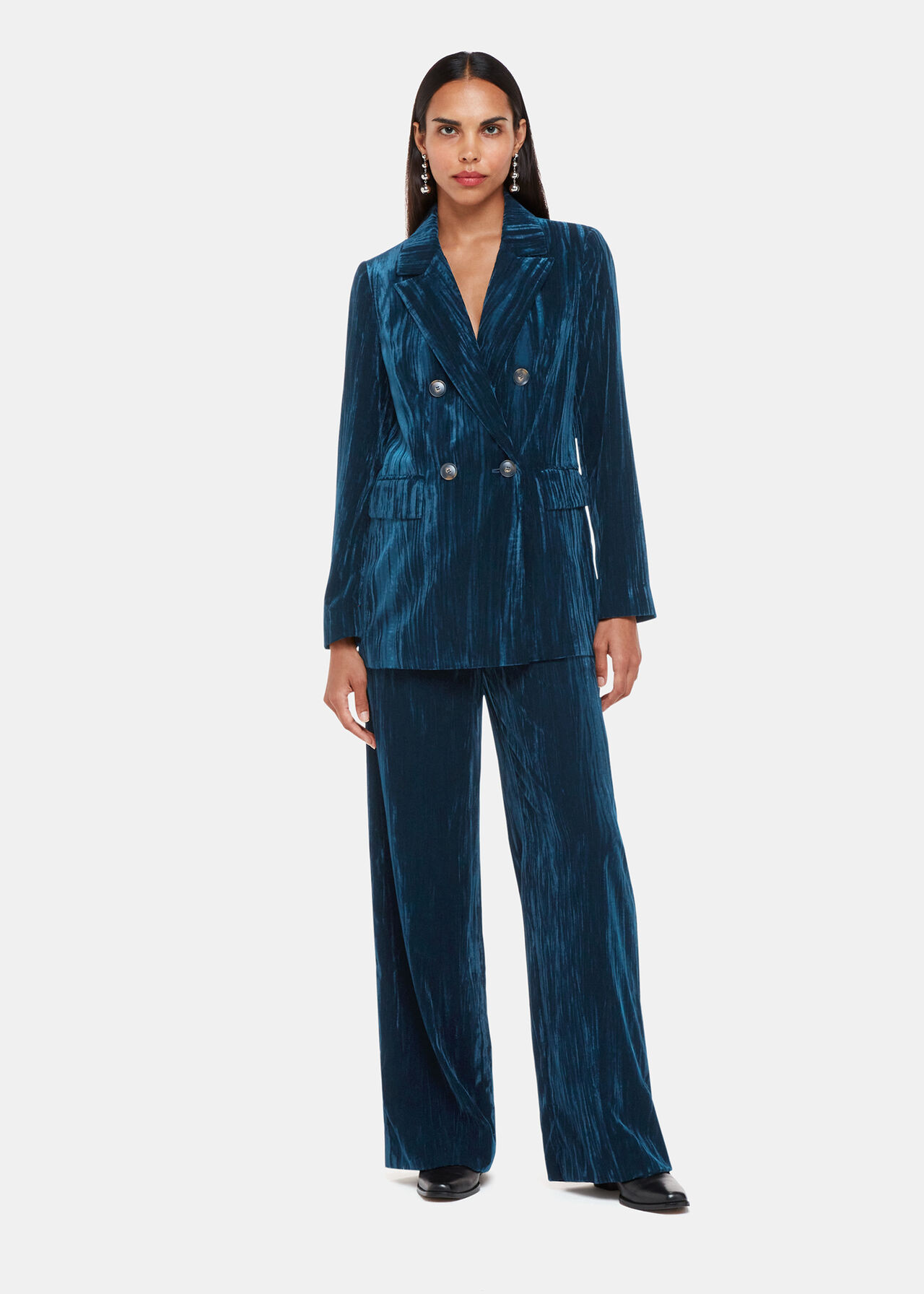 Crushed Velvet Trouser | Whistles