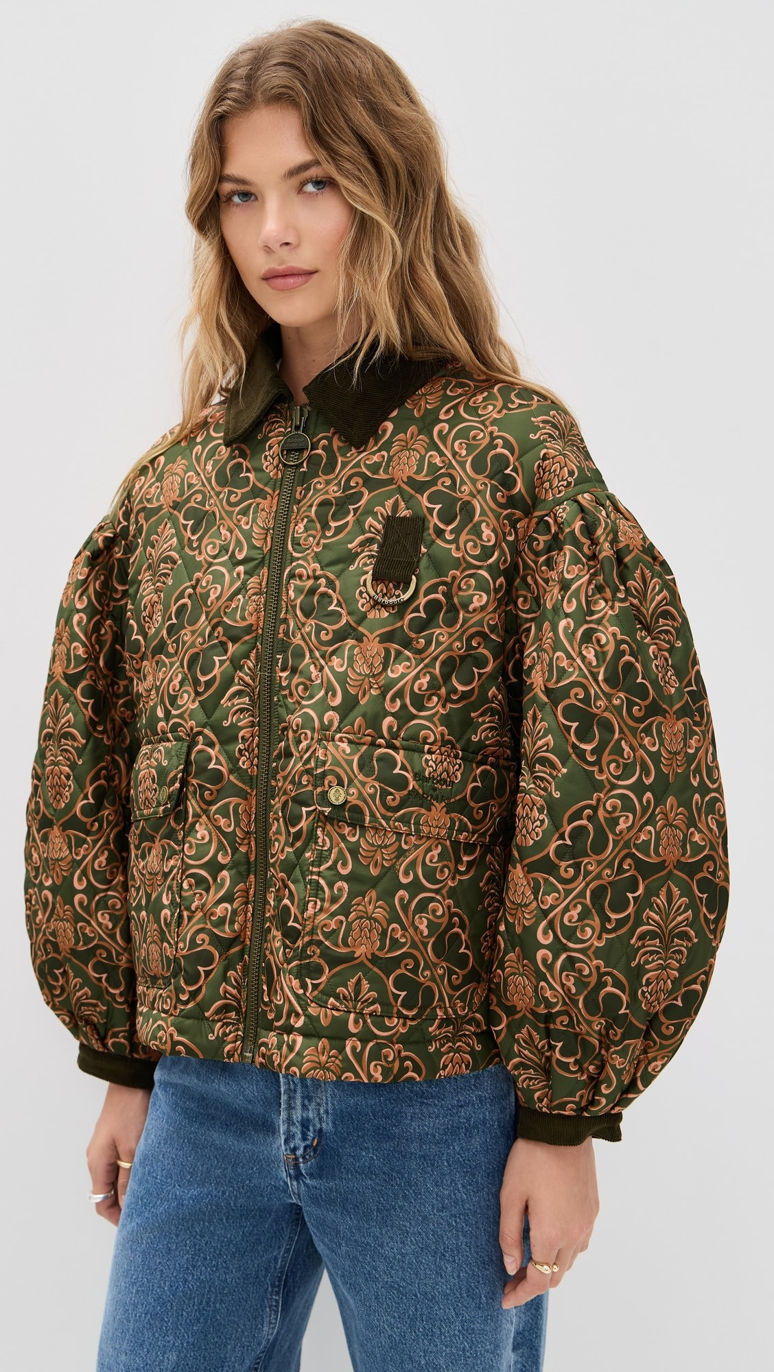 Barbour X Farm Rio Luisa Quilt Jacket | Shopbop