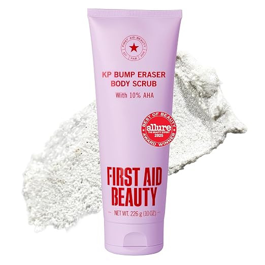 First Aid Beauty KP Bump Eraser Body Scrub with 10% AHA - Dermatologist-Tested Keratosis Pilaris ... | Amazon (US)