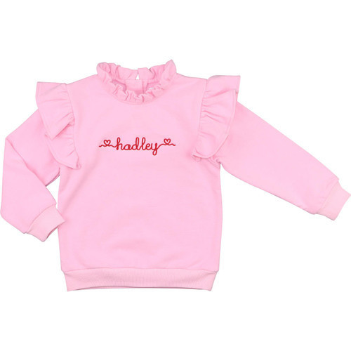 Pink Ruffle Sweatshirt | Cecil and Lou