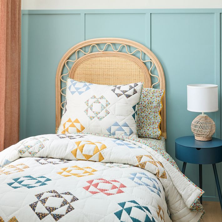 Misha & Puff Patchwork Triangle Quilt & Shams | West Elm (US)