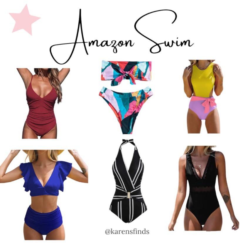 Sovoyontee Women's 2 Piece Plus Size High Waisted Swimsuit Triangle Bikini Set Bathing Suit | Amazon (US)