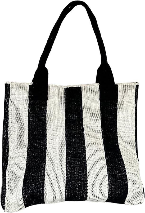 ENBEI Women's tote bags aesthetic Shoulder Handbags Hand crocheted Bags large Shoulder Shopping B... | Amazon (US)