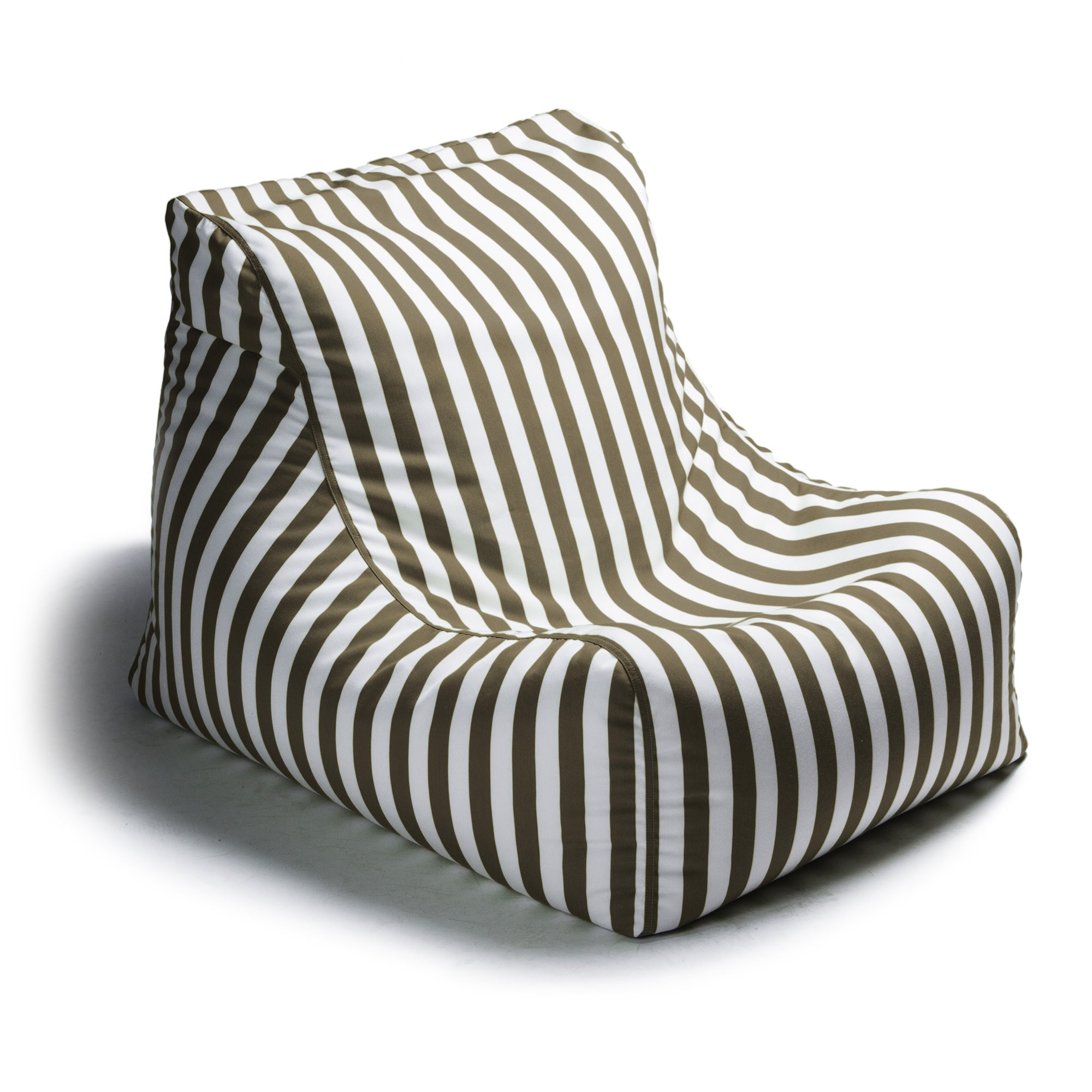 Jaxx Ponce Outdoor Bean Bag Chair, Taupe Stripes | Amazon (US)