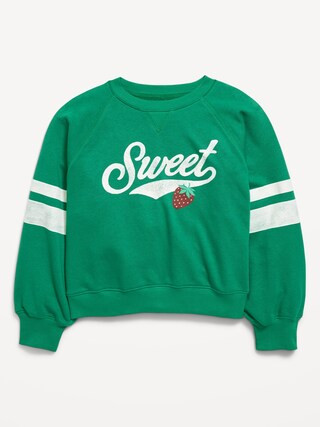 Long-Sleeve Graphic Sweatshirt for Girls | Old Navy (US)