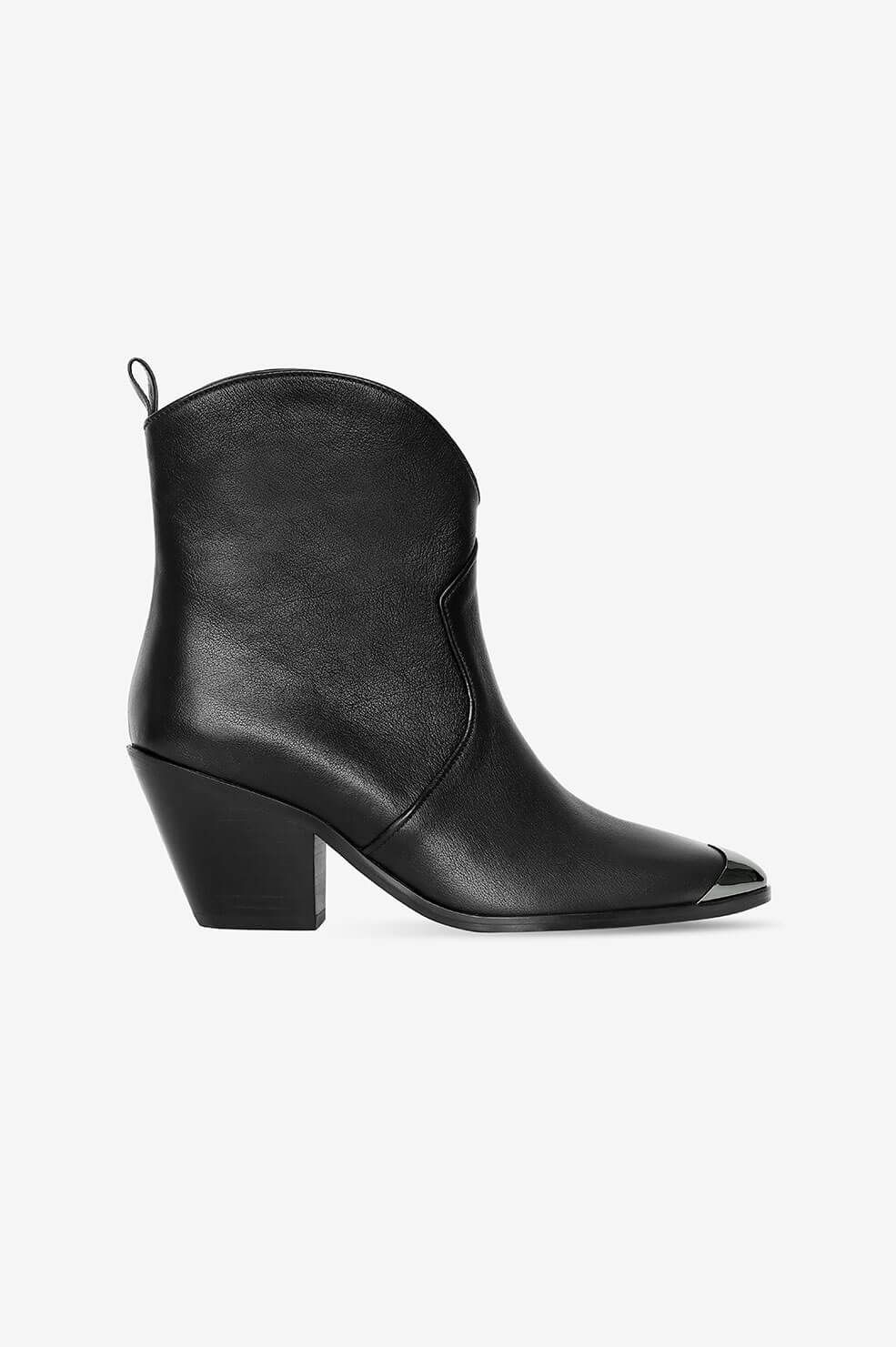Easton Boots - Black with Metal Toe Cap | ANINE BING