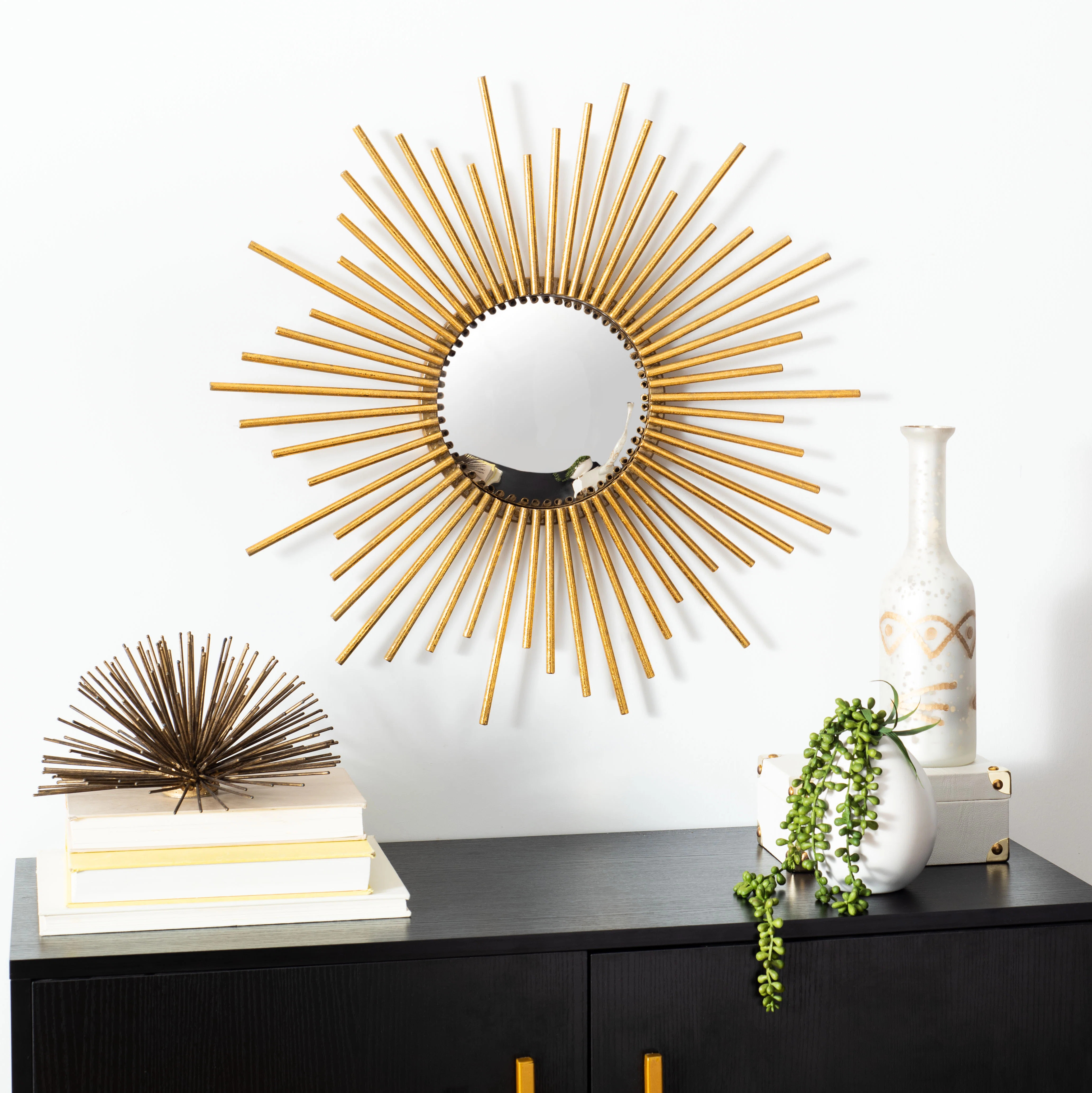 Ailani Metal Flat Wall Mirror | Wayfair North America