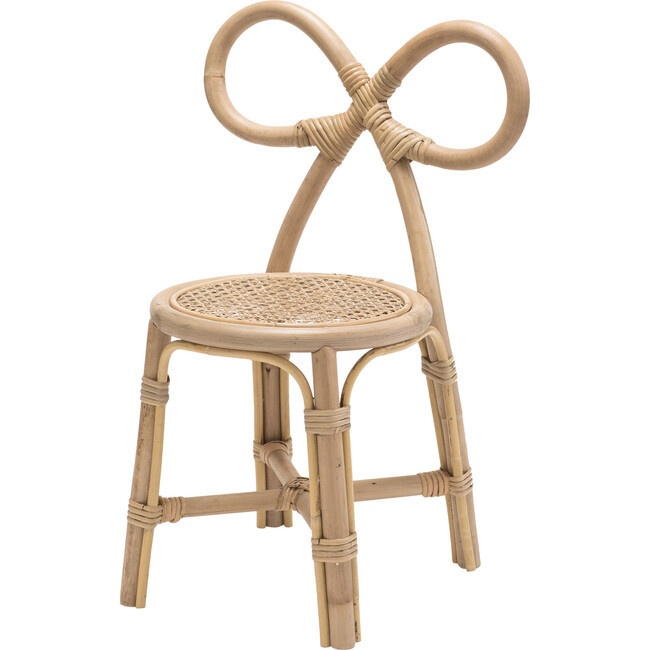 Toddler Bow Chair, Natural - Poppie Kids Seating | Maisonette | Maisonette