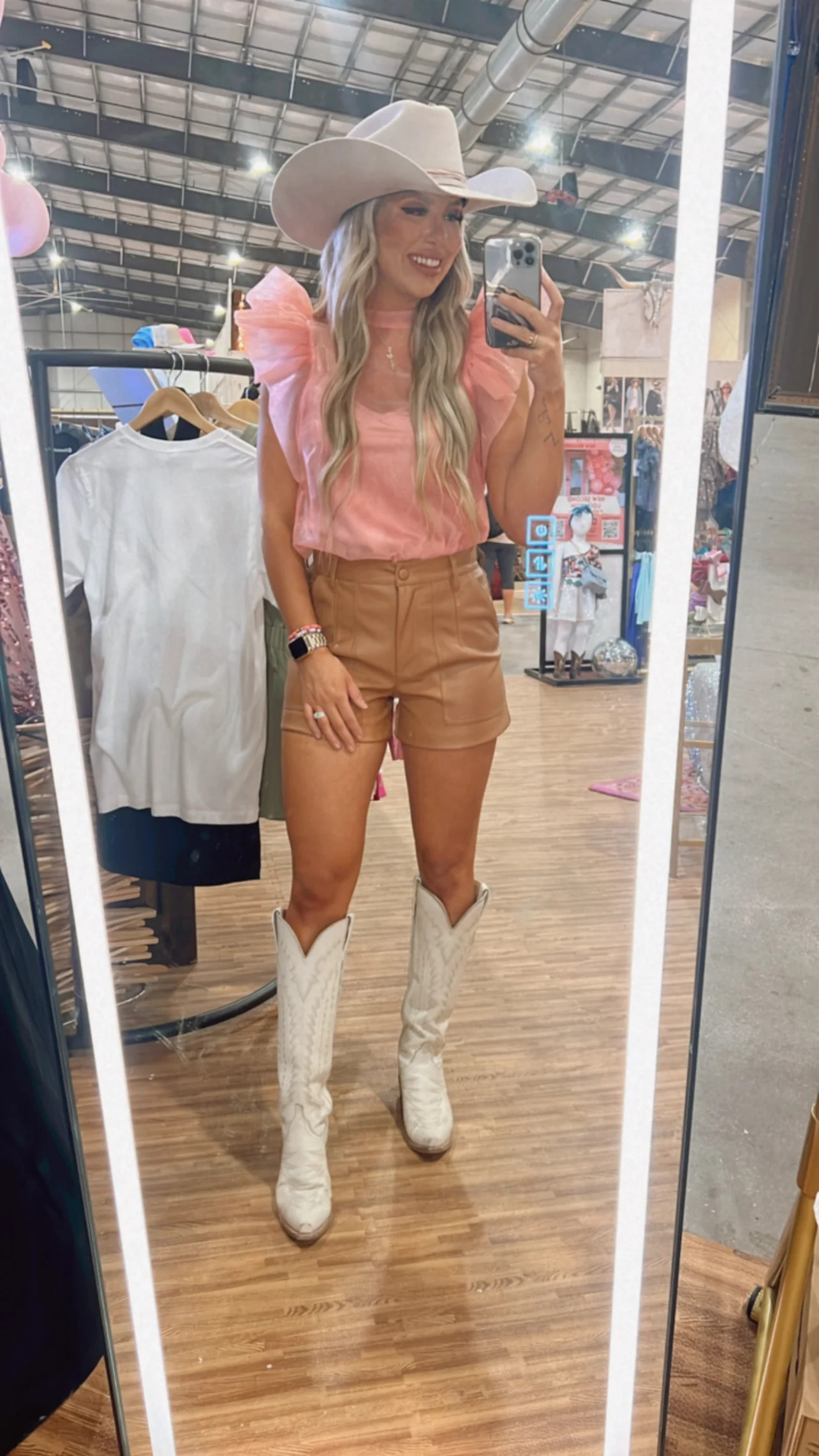 Megan Leather Shorts | Love story boutique