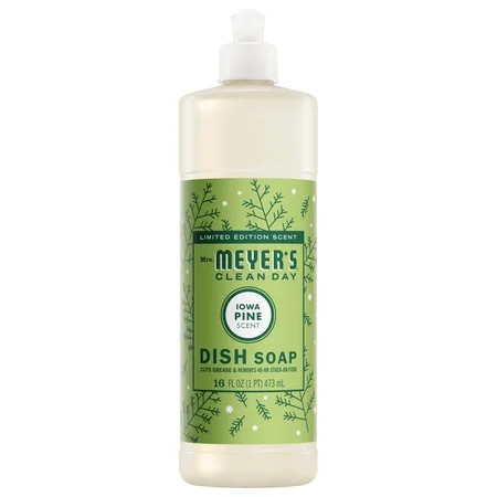 Mrs. Meyer's Clean Day Liquid Dish Soap, Iowa Pine Scent, 16 Fl Oz Bottle | Walmart (US)