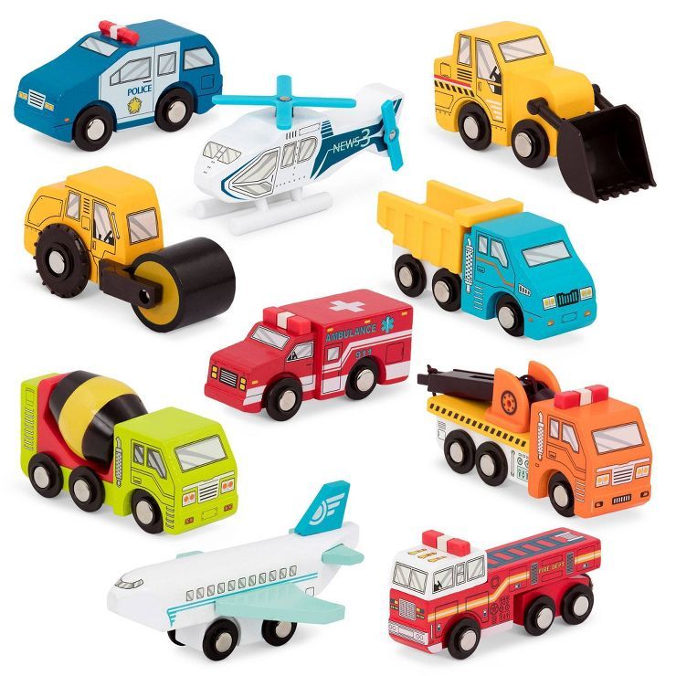 B. toys Wooden Toy Vehicles - 1 of 10 SURPRISE! - Wood & Wheels | Target