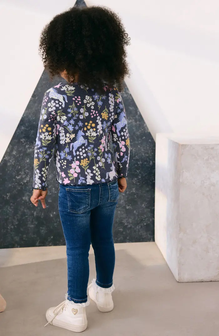 Kids' Unicorn Print Long Sleeve Cotton T-Shirt | Nordstrom