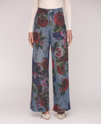 Women's High-Rise Wide-Leg Jeans | Macy's