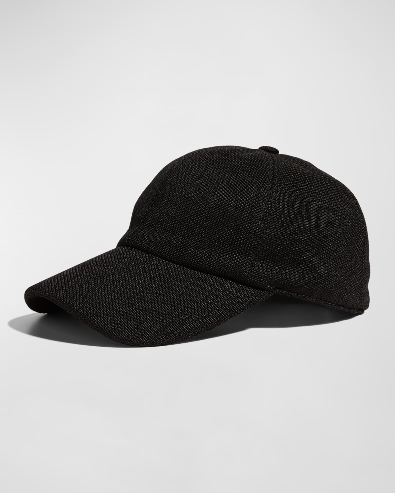 THE ROW Caspian Silk Piqu&eacute; Baseball Hat | Neiman Marcus