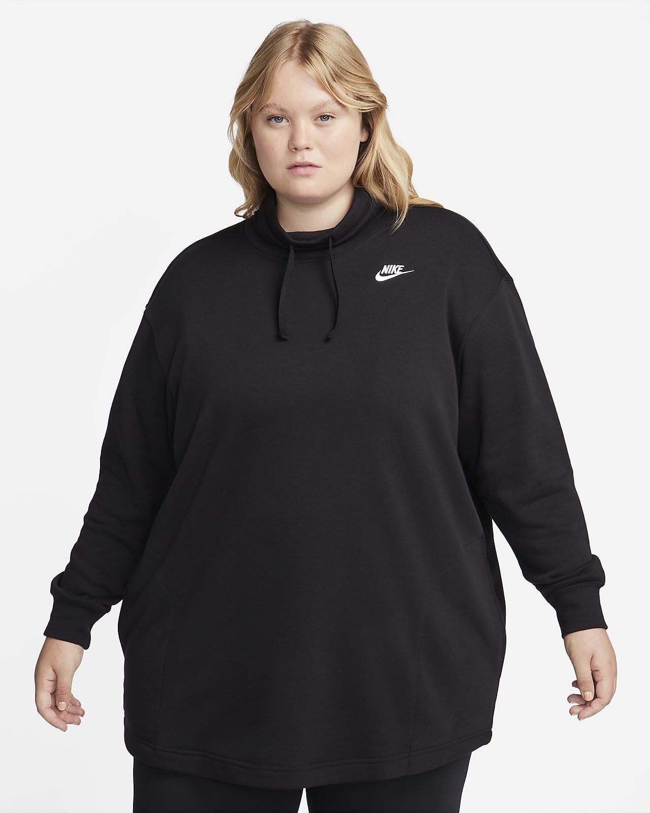 Nike Sportswear Club Fleece Women's Oversized Mock-Neck Sweatshirt (Plus Size). Nike.com | Nike (US)
