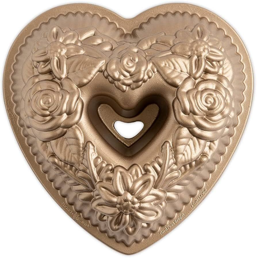 Nordic Ware Floral Heart Bundt | Amazon (US)