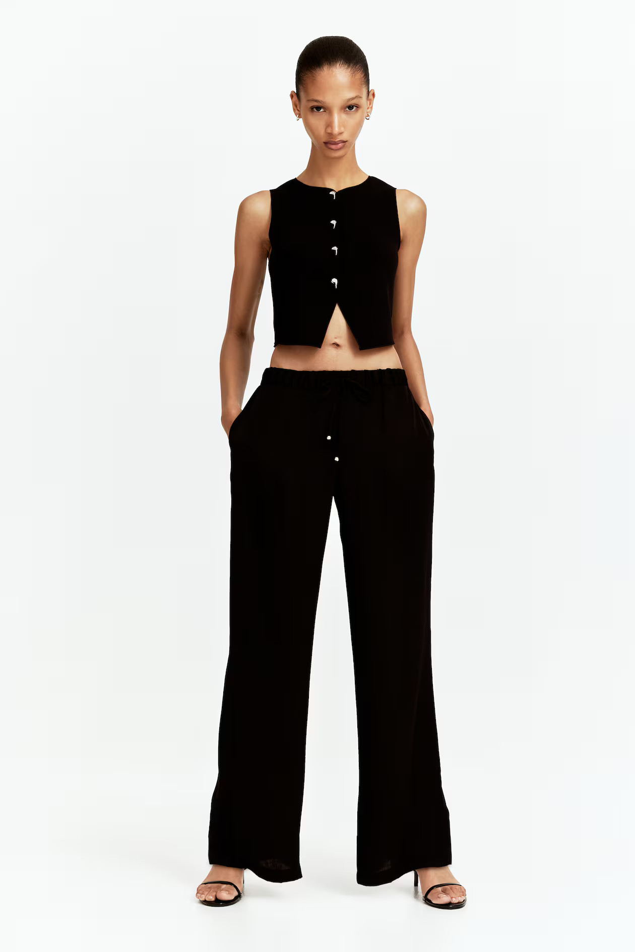 Wide drawstring trousers | H&M (UK, MY, IN, SG, PH, TW, HK)