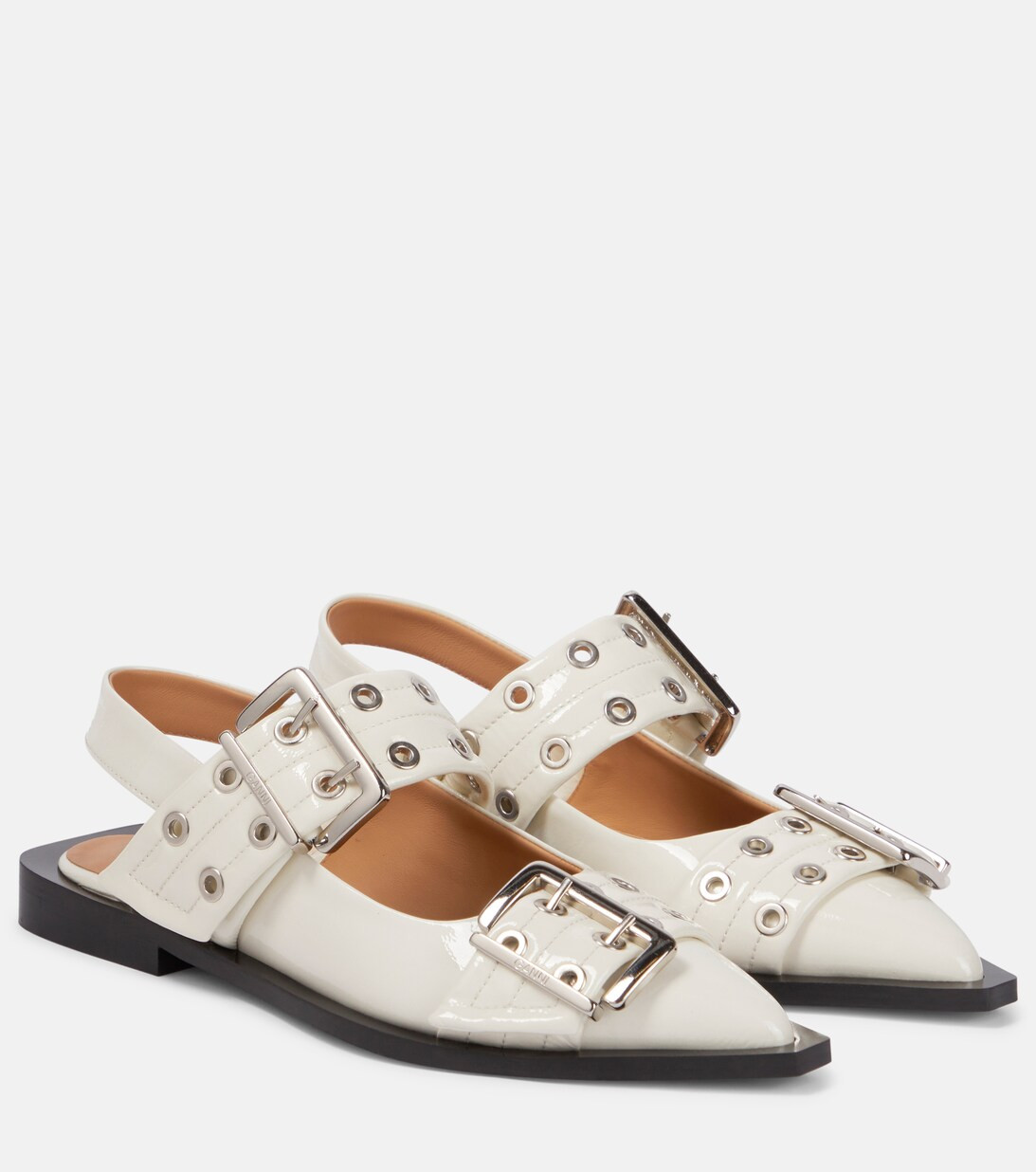 Patent leather slingback flats | Mytheresa (US/CA)