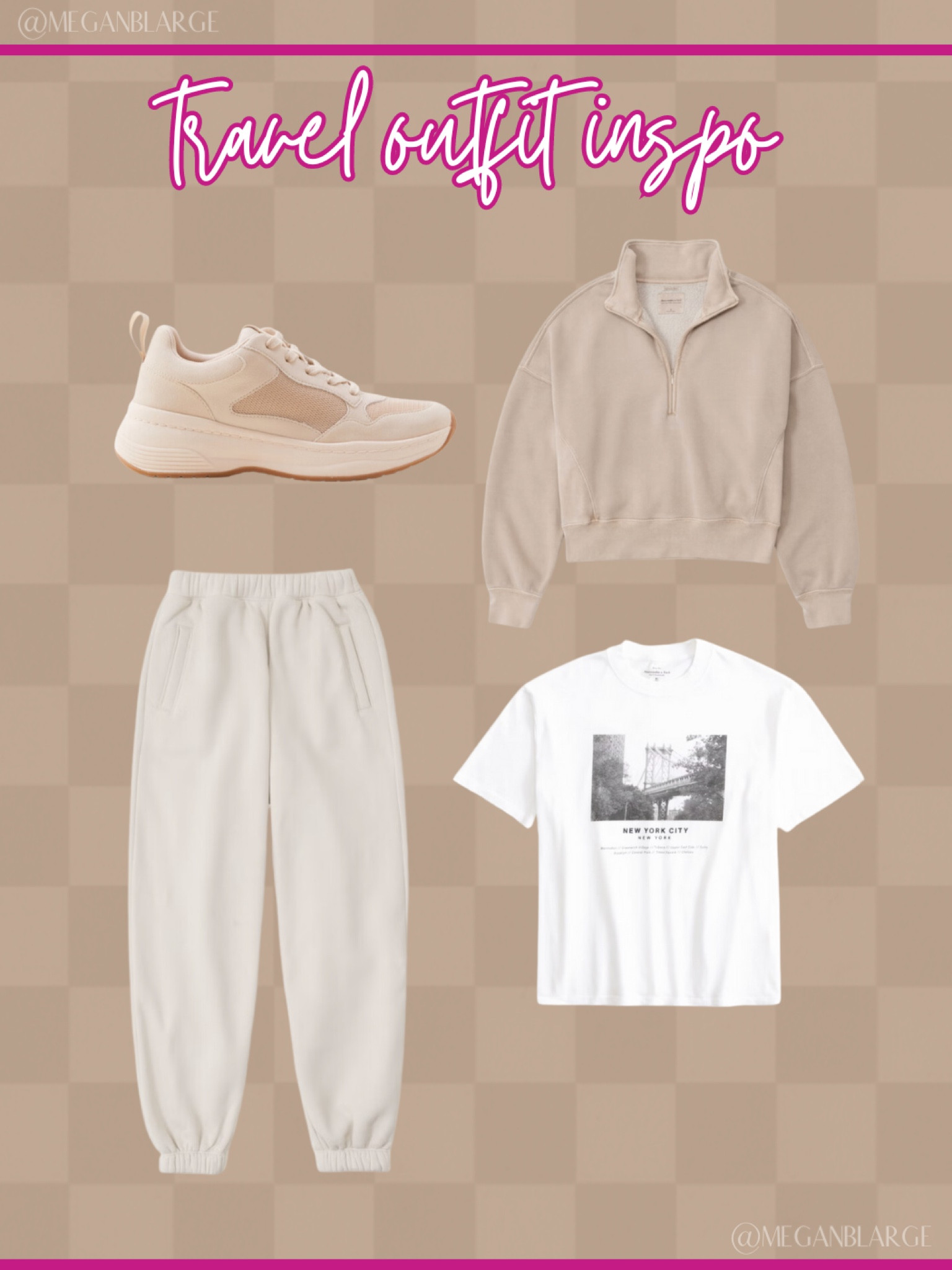 Travel outfit inspo from Abercrombie



Travel outfit, Abercrombie, A&F, vanilla girl, neutral aesthetic, neutral outfits, comfy clothes, sweat pants, half zip, quarter zip, graphic tee 

#LTKstyletip #LTKtravel