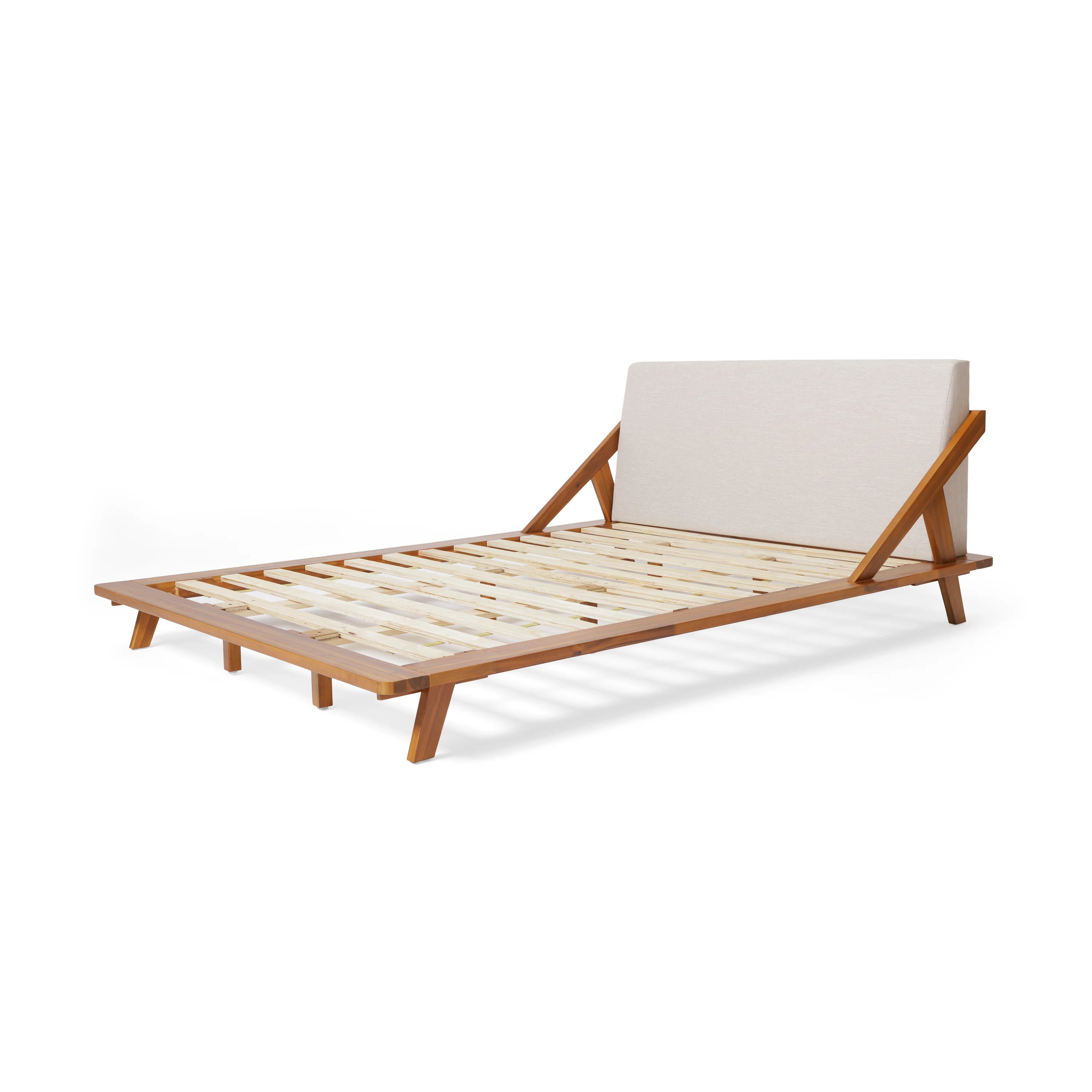 Wade Logan® Breonca Fabric And Acacia Wood Bed & Reviews | Wayfair | Wayfair North America