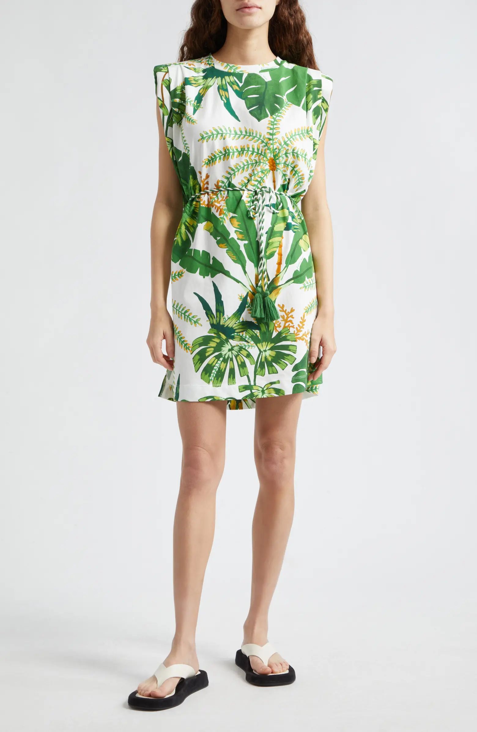 Tropical Forest Cotton Shift Dress | Nordstrom