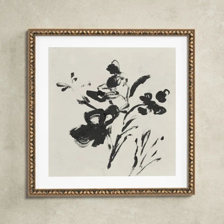 Black Florals II by Isabelle Z - Picture Frame Painting | Wayfair North America