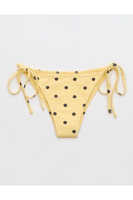Aerie Cheekiest Side Tie Bikini Bottom Women's Citron XXS | Aerie