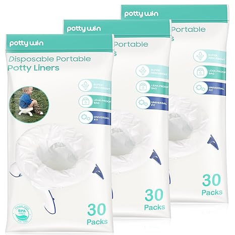 [90 Counts] Disposable Potty Liners Compatible with OXO Tot 2-in-1 Go Potty, Potty Refill Bags fo... | Amazon (US)