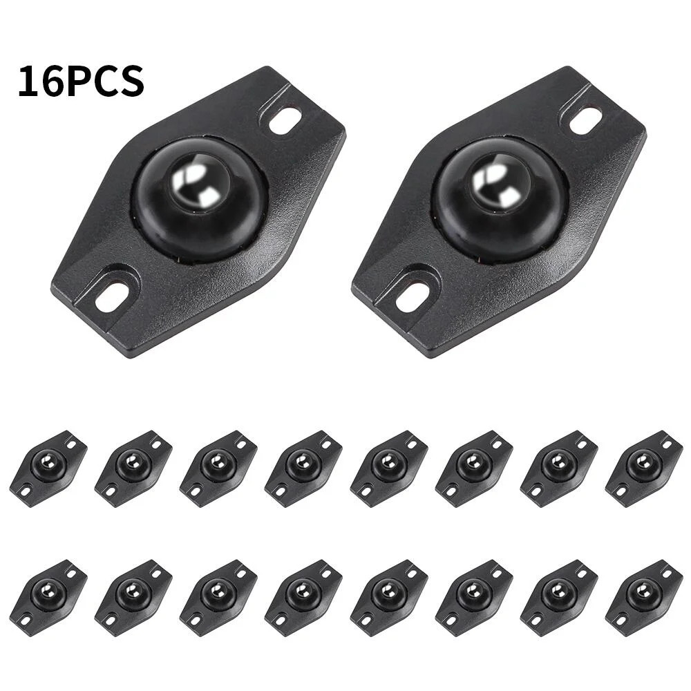 FGY 16Pcs Self-adhesive Casters Wheels Mini Swivel Casters Wheels Ball Casters (Black) | Walmart (US)