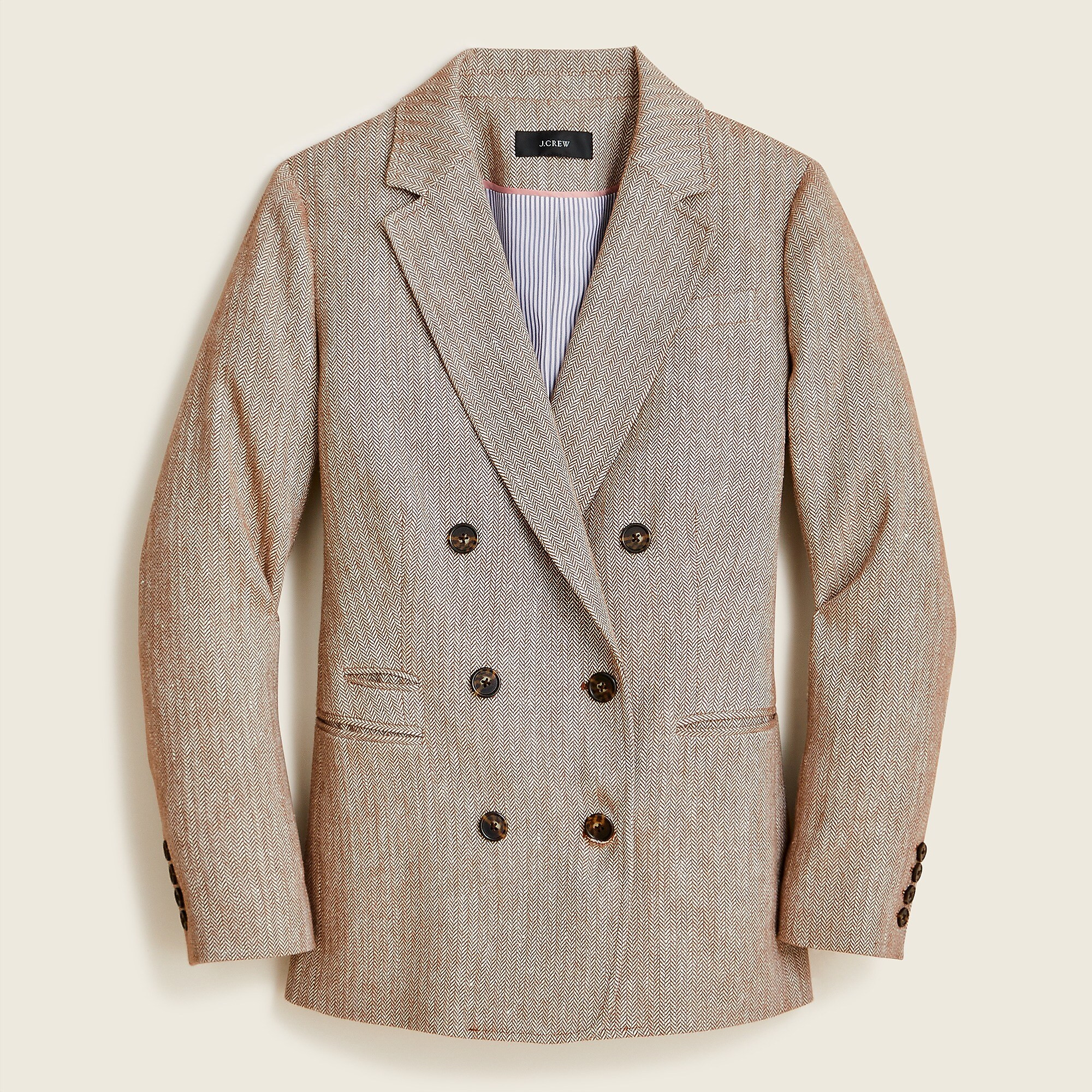 Bristol blazer in Italian cotton-linen herringbone | J. Crew US