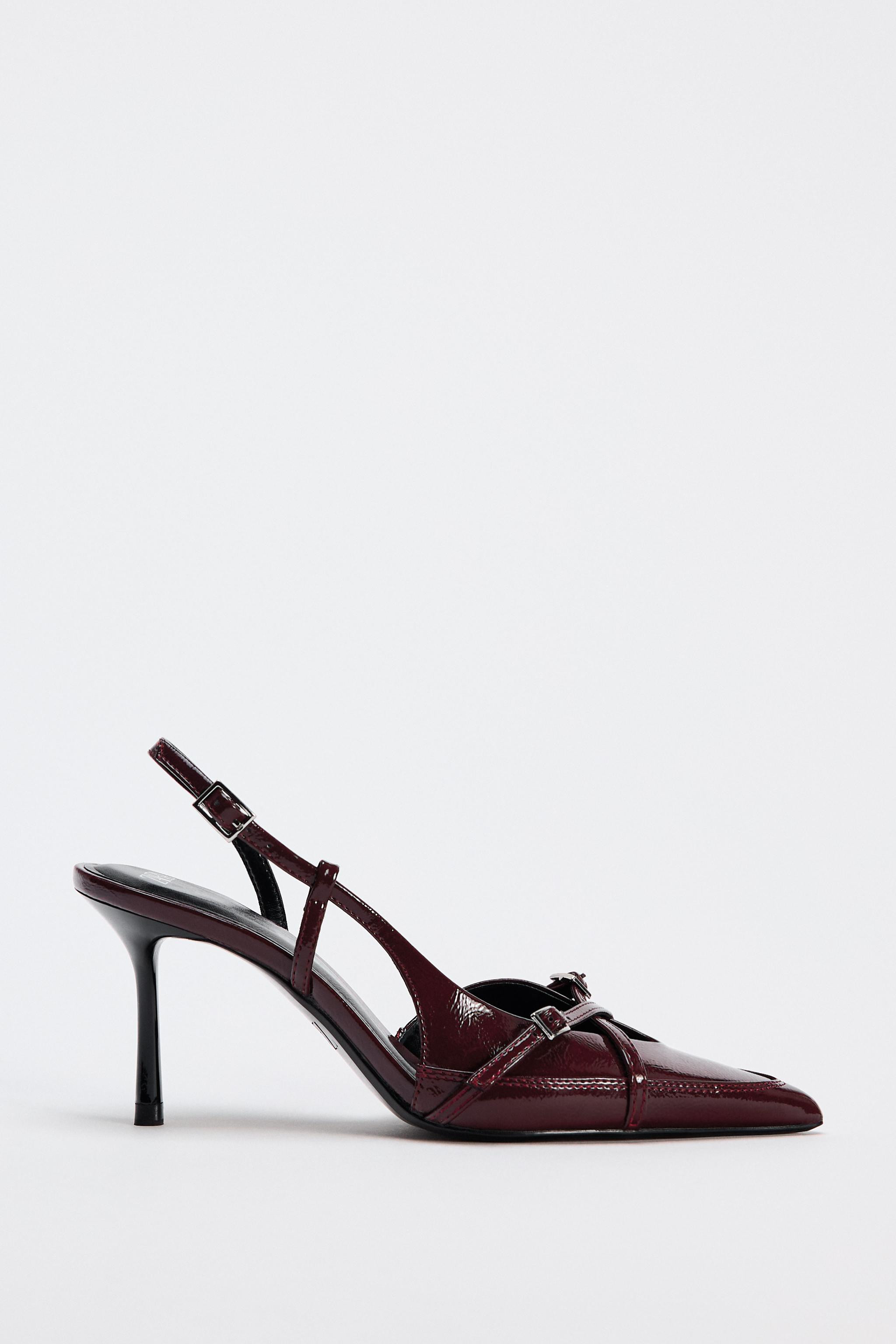 BUCKLED STRAP HEELED SHOES | Zara US