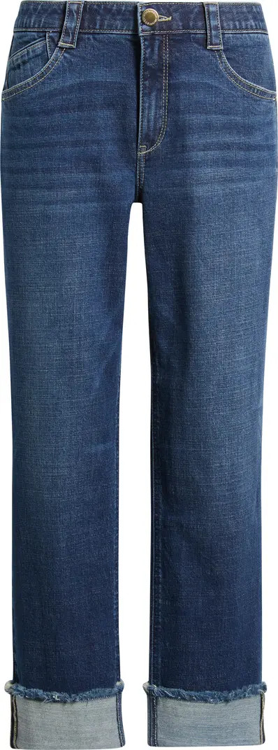 High Waist Fray Hem Jeans | Nordstrom