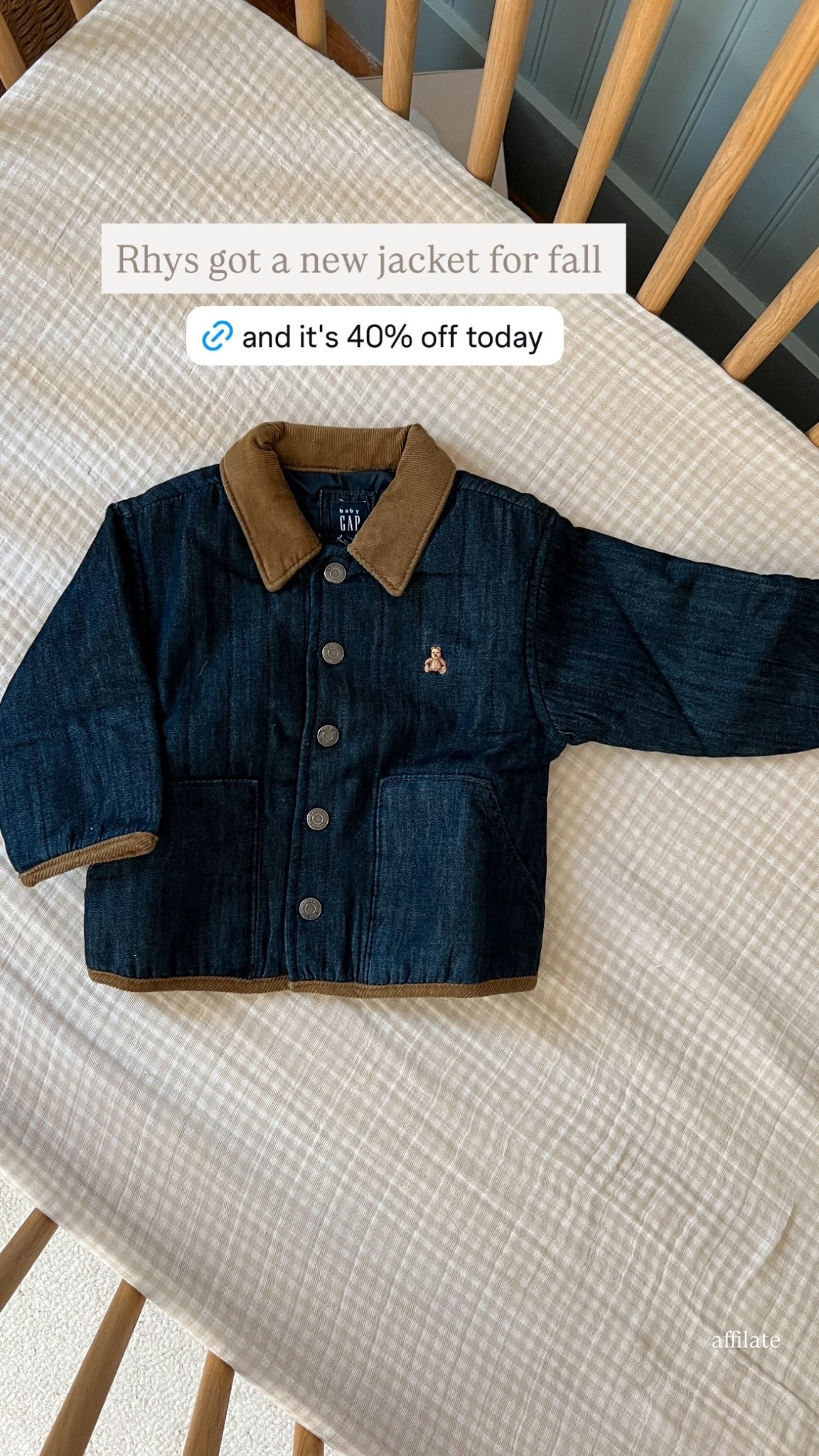 Rhys got a new jacket for fall  - denim barn jacket for baby and toddler boys - sooooo cute!

#LTKBaby