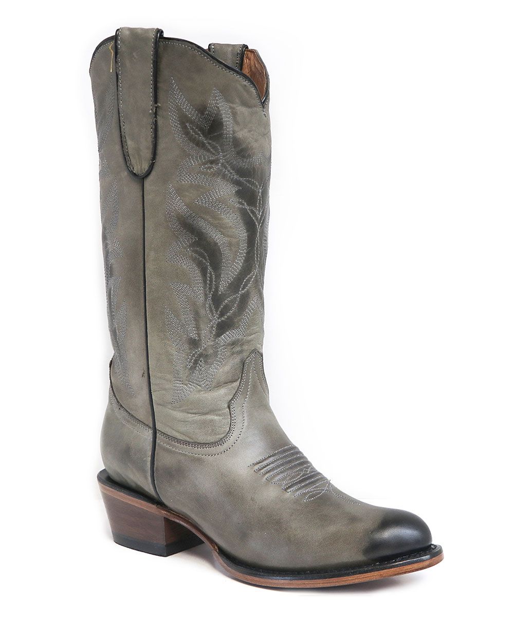 Tanner Mark Boots Women's Western Boots - Black Mendocino Leather Cowboy Boot - Women | Zulily