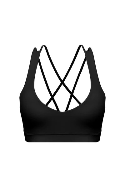 Scoop Neck Crossback Bra | WISKIIACTIVE