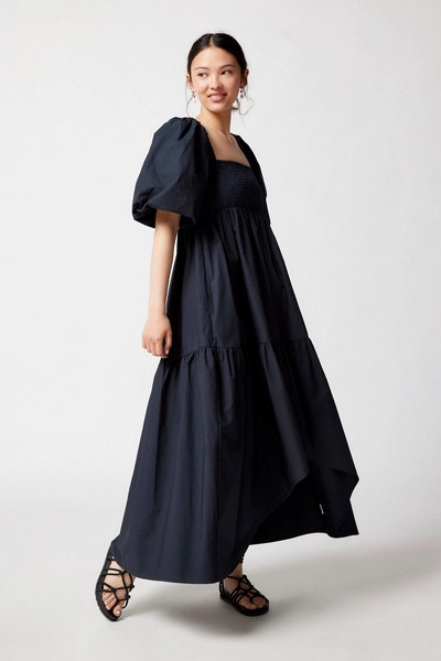 Kimchi Blue Shara Puff Sleeve Midi Dress | Urban Outfitters (US and RoW)