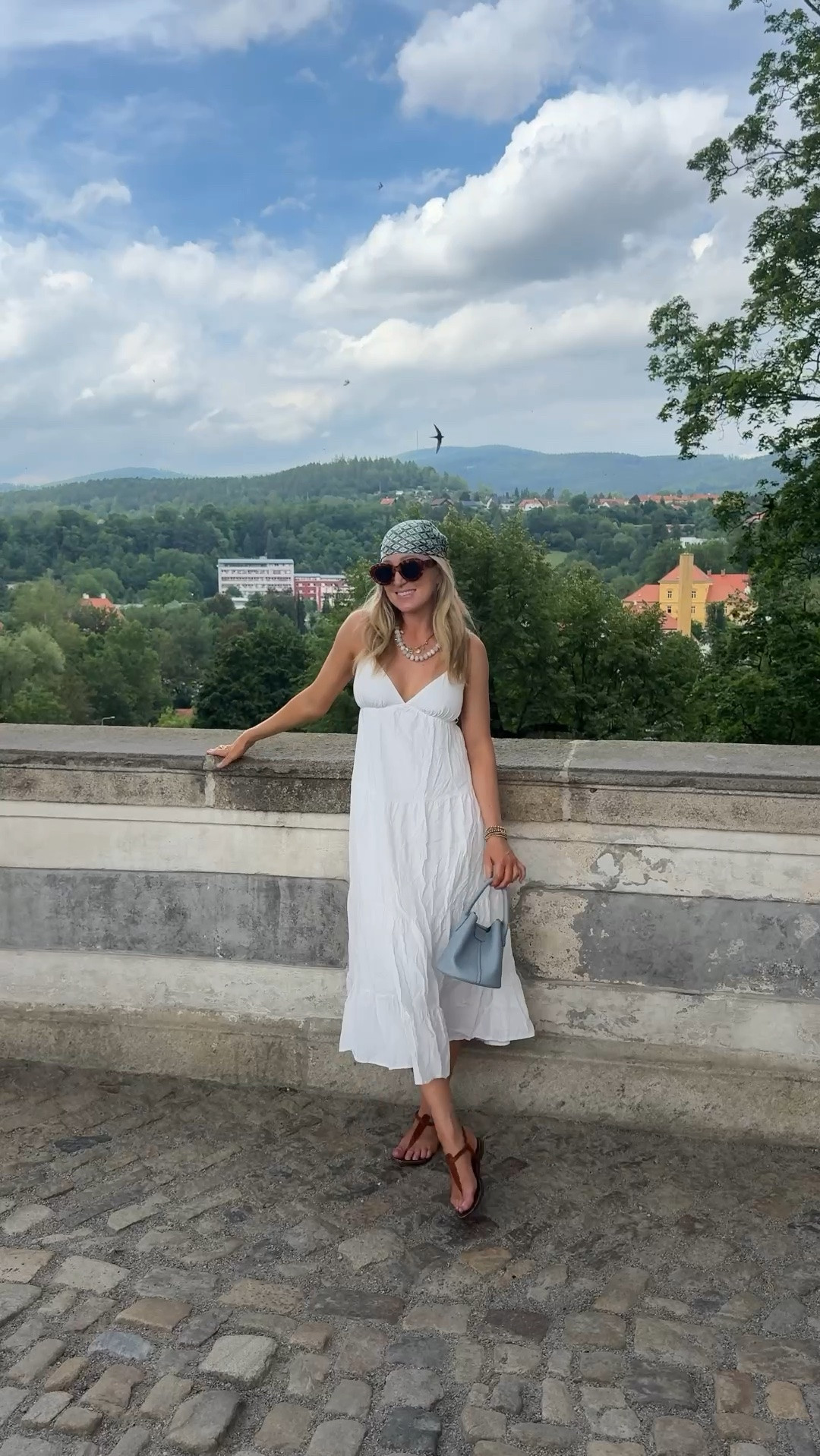 Outfit (and similar dresses since mine is old!! Loving the head scarf trend!

#LTKgrwm #LTKTravel #LTKootd