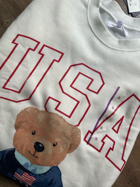 Target find! Target sweatshirt teddy bear USA sweatshirt #targetstyle #targetfinds 

#LTKStyleTip #LTKFindsUnder100 #LTKFindsUnder50