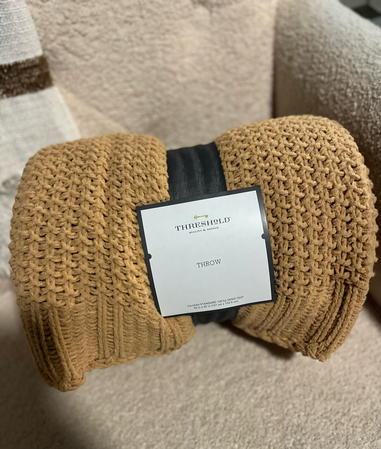 Soft throw blanket, fall throw blanket, neutral blanket, neutral decor, on sale for only $10! 

#LTKhome #LTKSeasonal #LTKSale