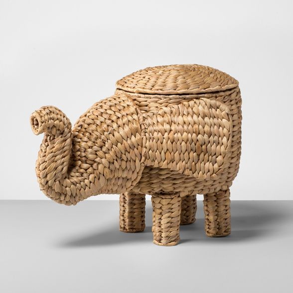 15.7" x 12.2" Rattan Elephant Basket Natural - Opalhouse™ | Target