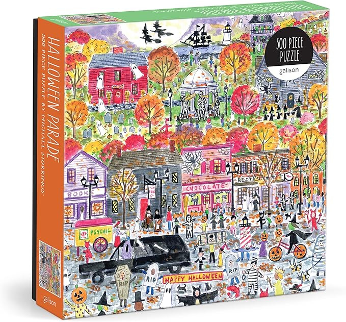 Galison Halloween Parade – 500 Piece Michael Storrings Jigsaw Puzzle Featuring Artwork of A Spo... | Amazon (US)