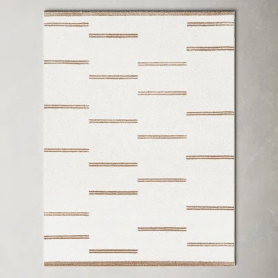 Agnes Performance Geometric Ivory Rug | Wayfair North America